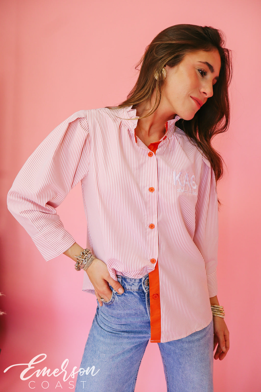 Theta Pleated Prep Button Down