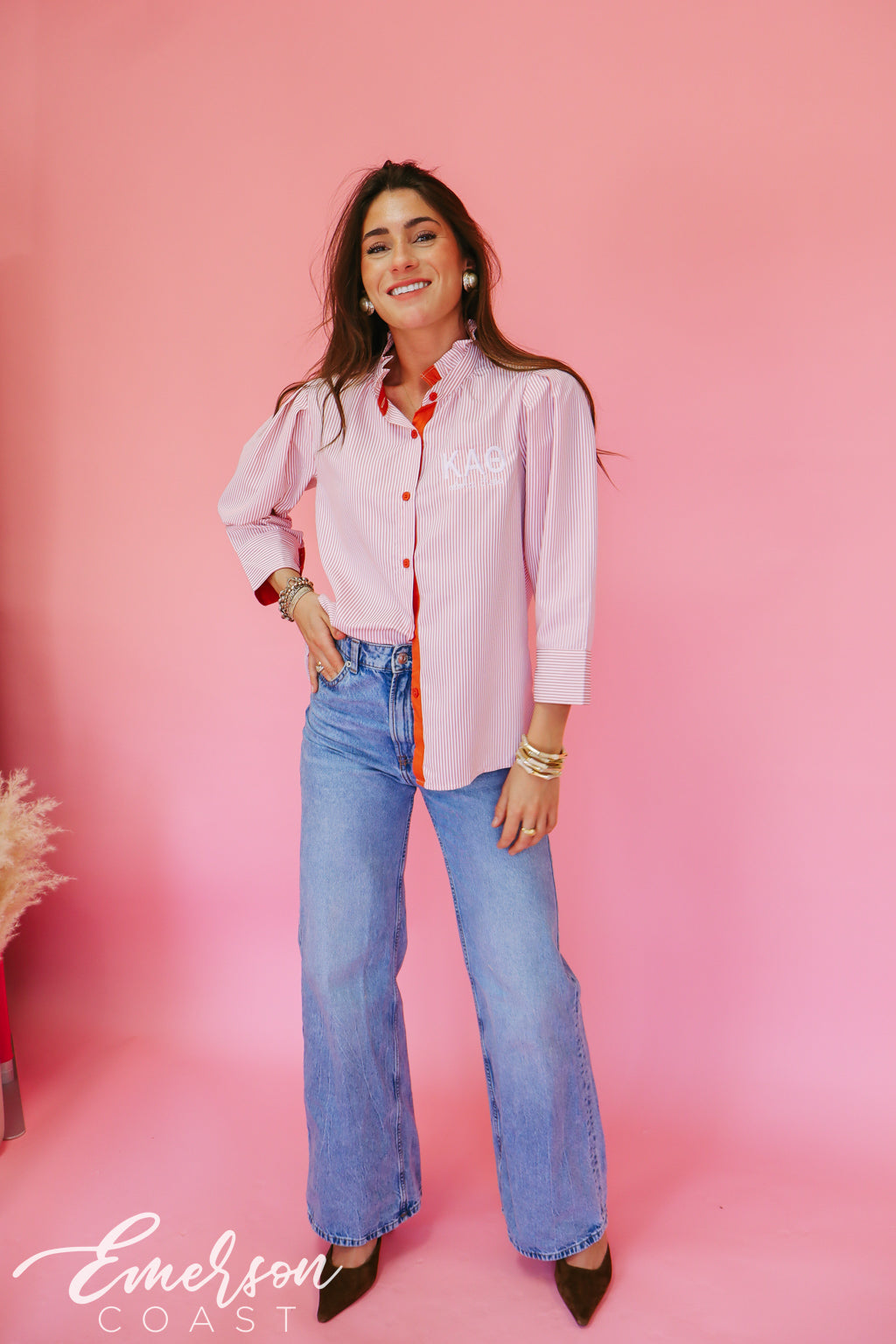 Theta Pleated Prep Button Down