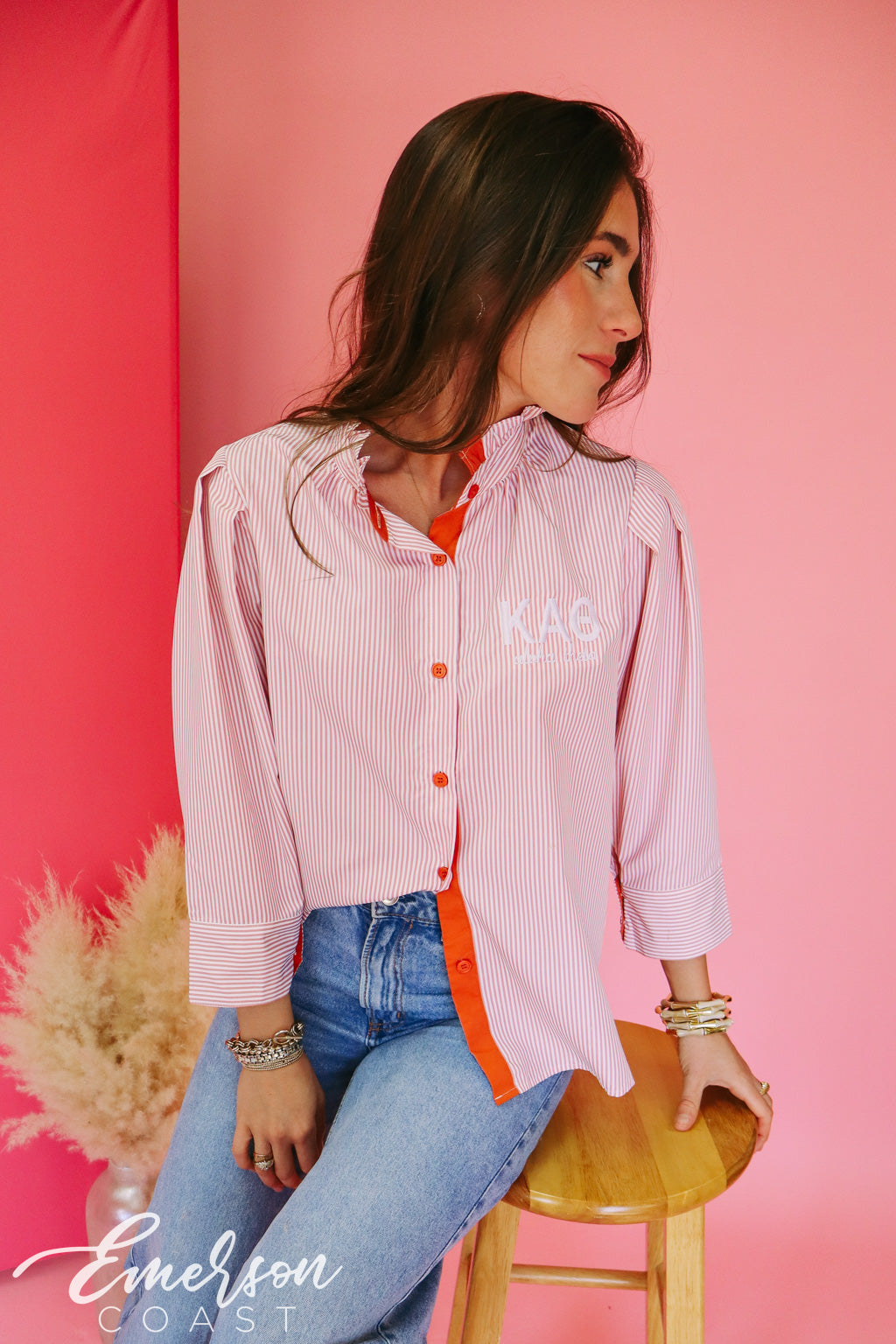 Theta Pleated Prep Button Down