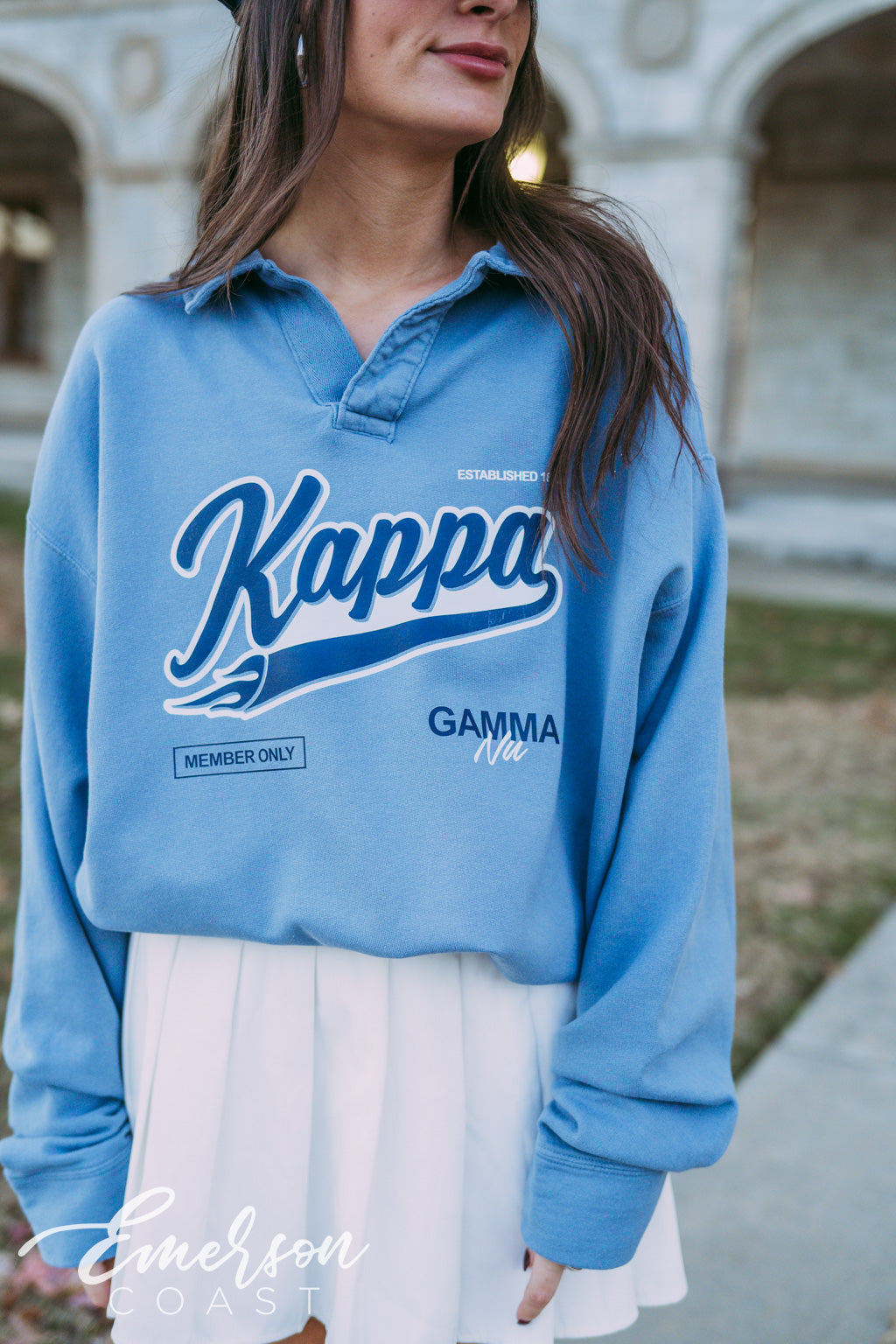 Kappa Members Only Oversized Collared Crew