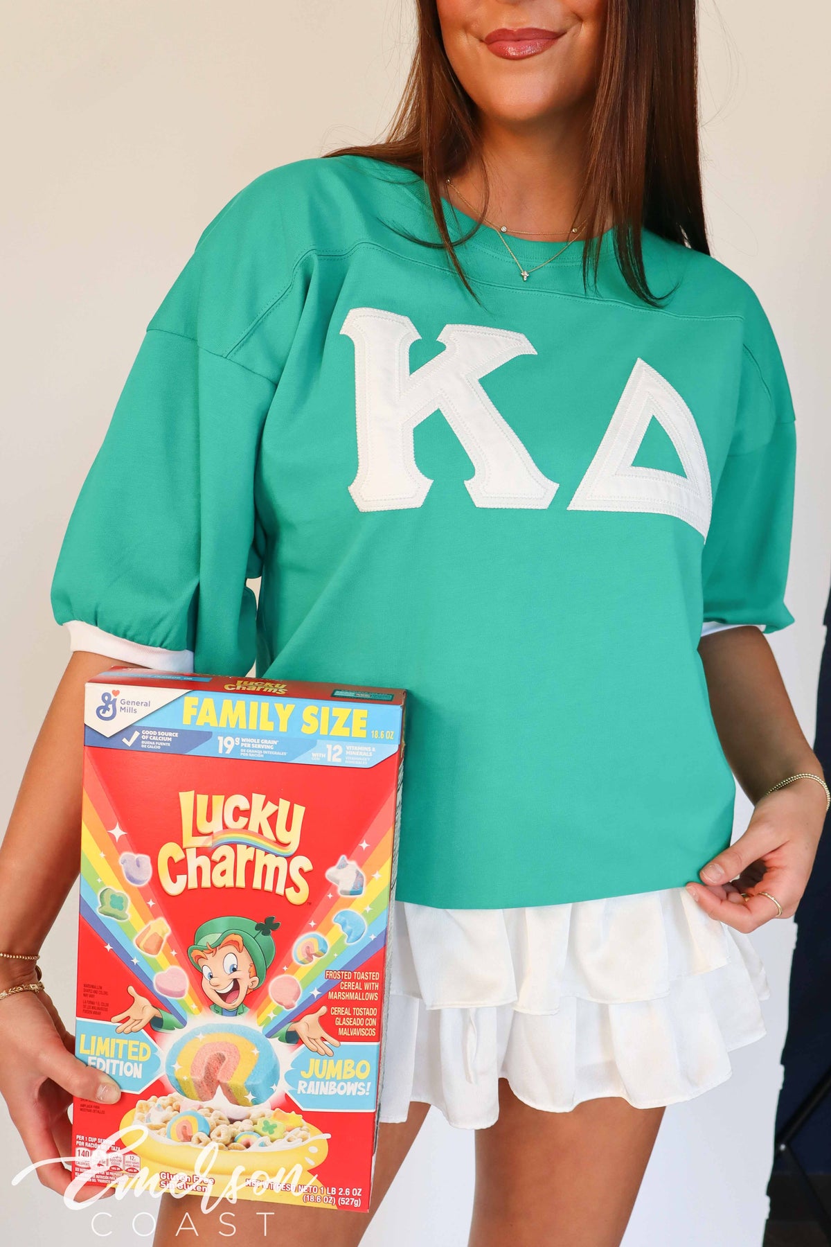 Kappa Delta Kelly Green Letter Jersey
