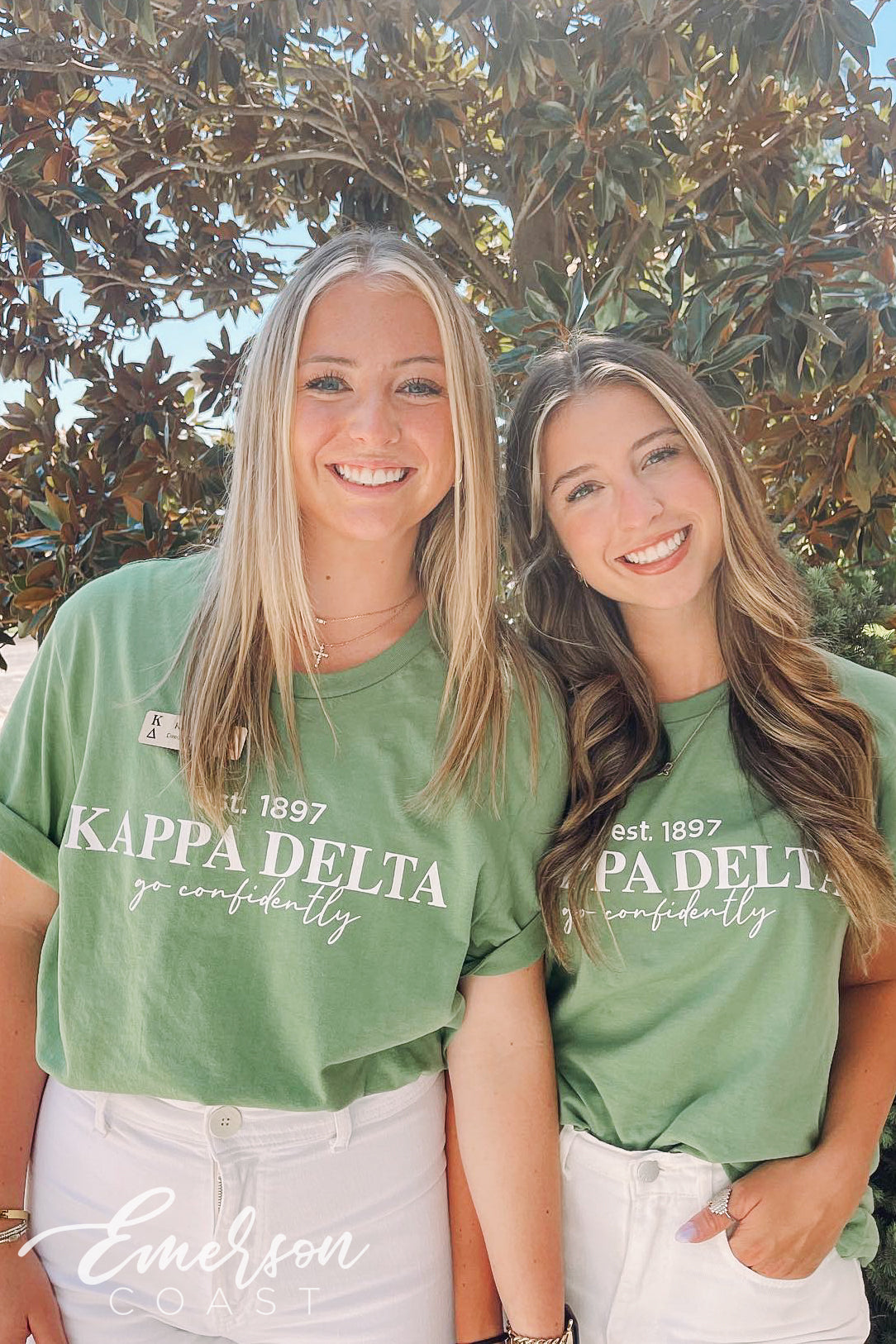 Kappa Delta Simple Green Recruitment T-shirt