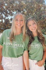 Kappa Delta Simple Green Recruitment T-shirt