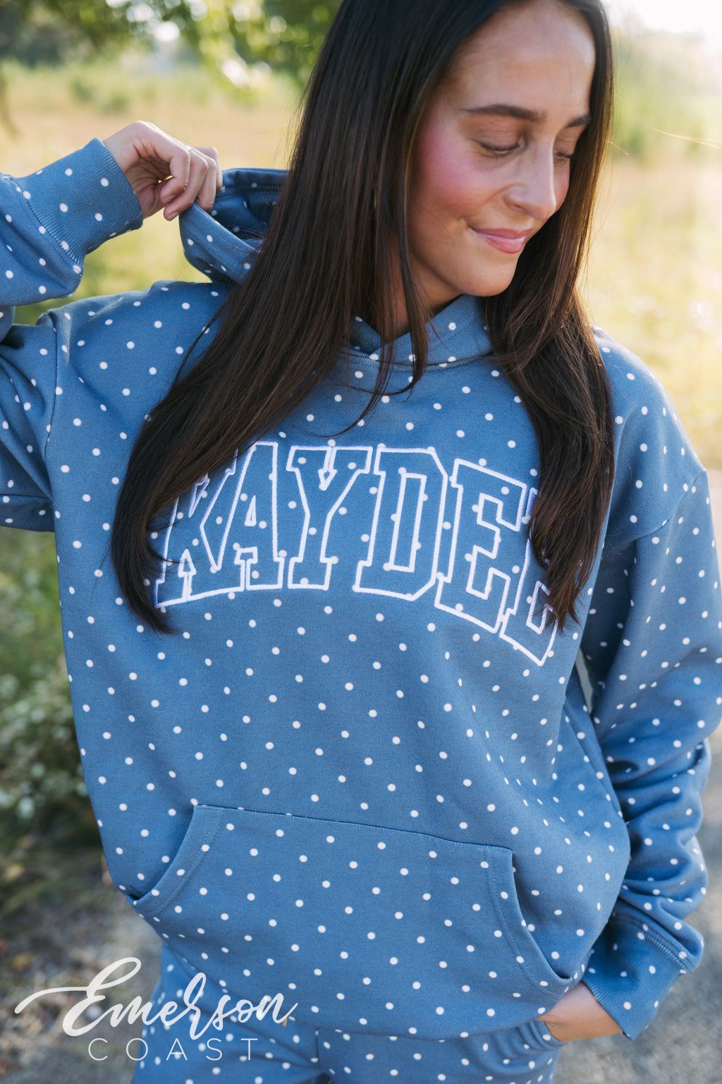 Kaydee Polka Dot Hoodie & Pants Set