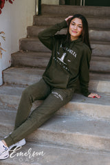 Kappa Delta Coastal Forest Green Hoodie and Jogger Set
