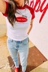 Kappa Delta Race Home Bid Day Raglan Baby Tee
