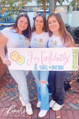 Kappa Delta Go Confidently Postage Stamp Baby Tee