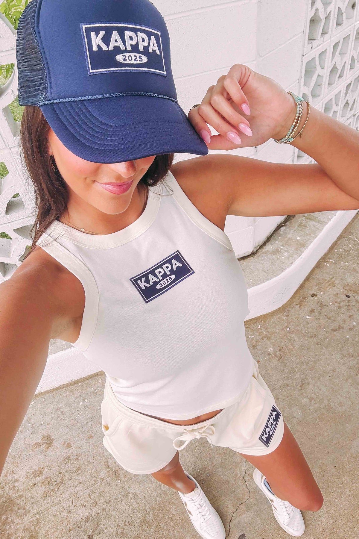 Kappa Puff Embroidered Patch Trucker Hats