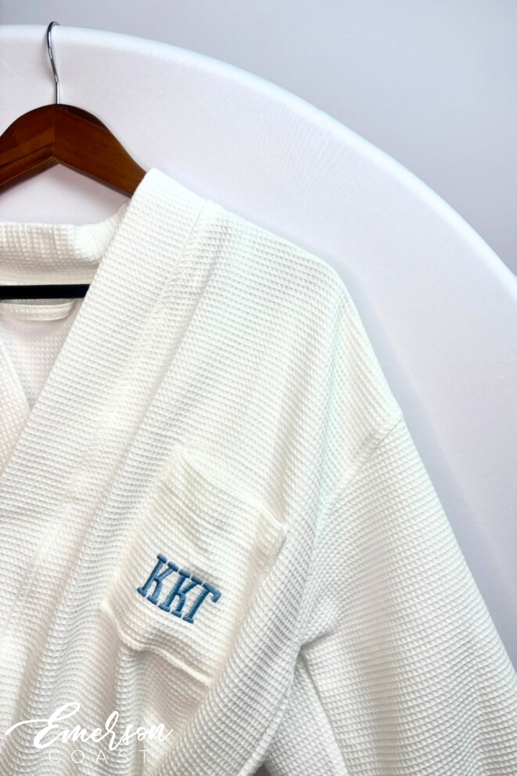 Sorority Embroidered Waffle Knit Robe
