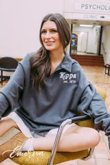 Kappa Cozy Charcoal Collared Crew