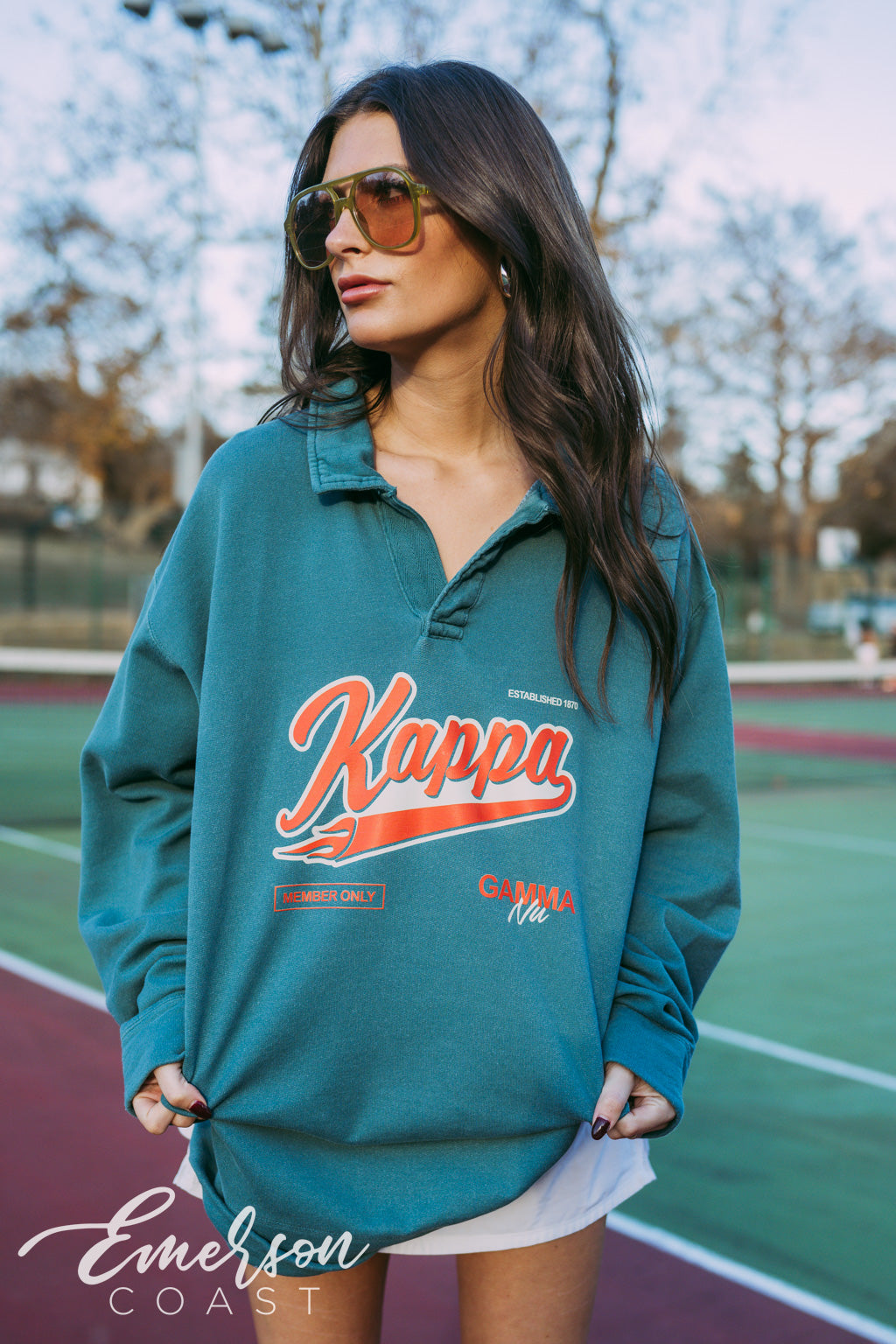 Kappa Vintage Oversized Collared Crew