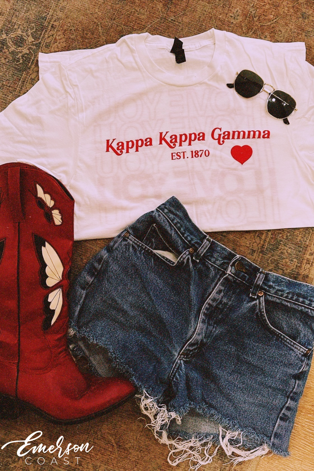 Kappa Kappa Gamma Recruitment I Love You KKG Tee