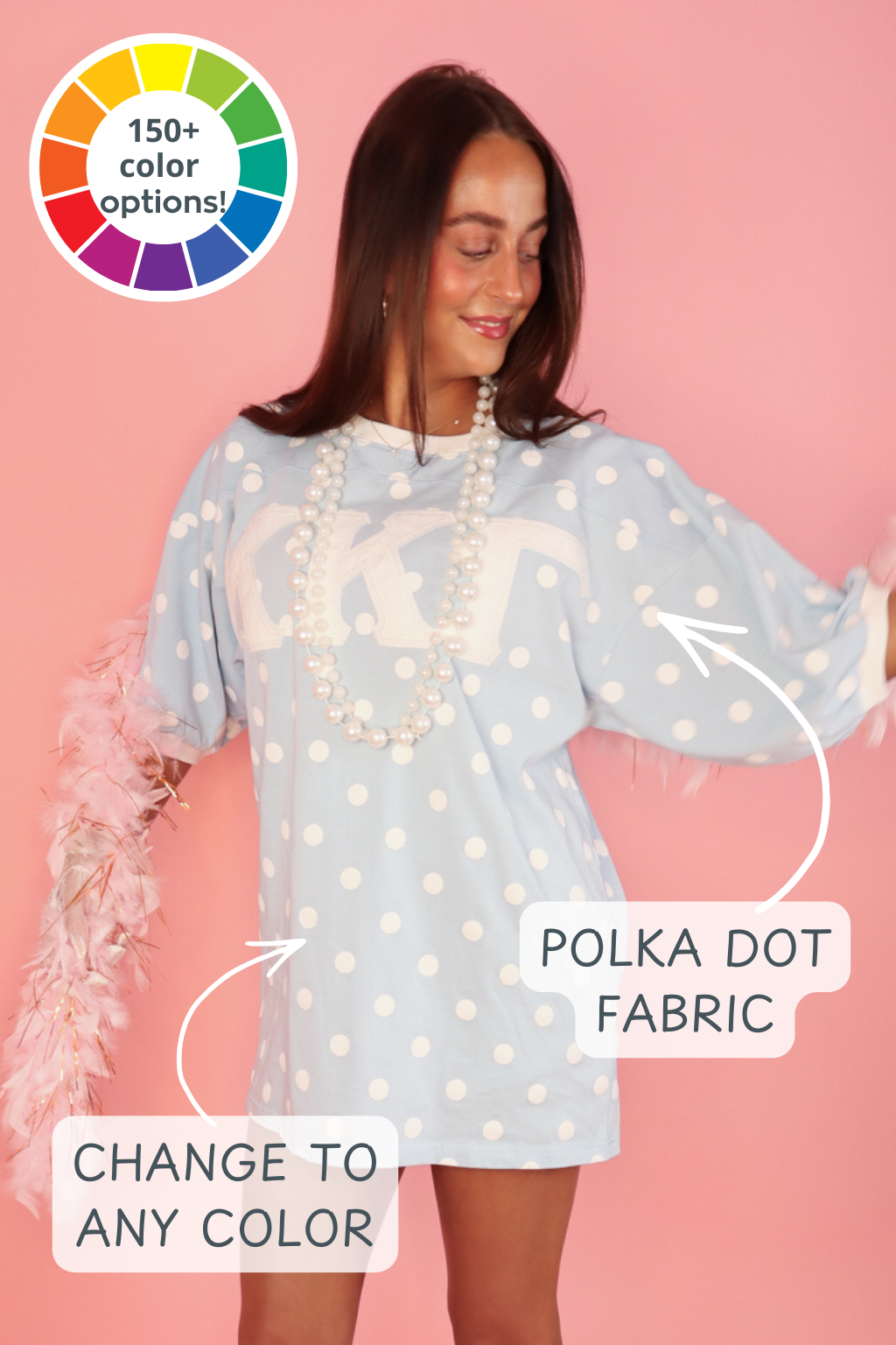 Emerson Coast Signature Polka Dot Letter Jersey