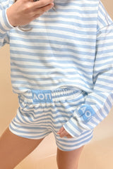 Alpha Omicron Pi Light Blue Striped Patch Set