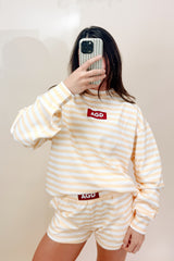 AGD Light Yellow Striped Patch Set