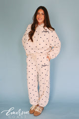 Polka Dot Bubble Hoodie & Jogger Set