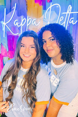 Kappa Delta Light Blue Recruitment Ringer Tee