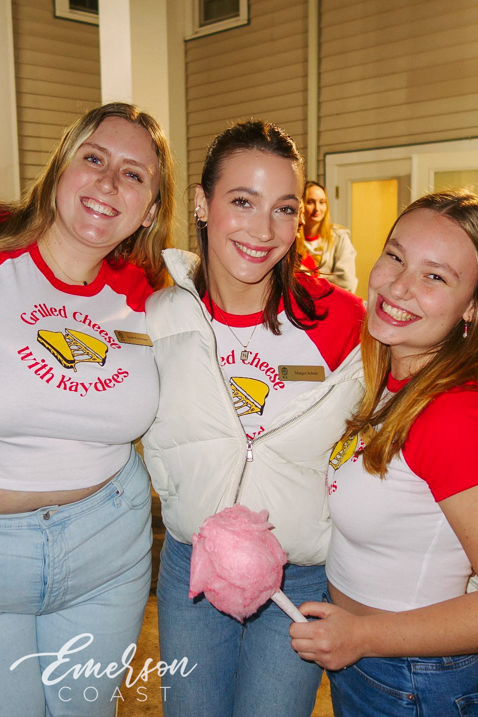 Kaydee Grilled Cheese Philanthropy Red Baby Tee
