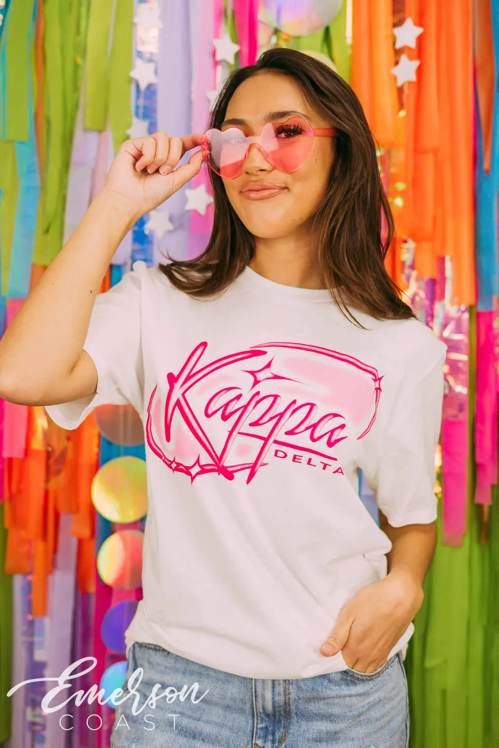 Kappa Delta Sparkle Airbrush Tshirt