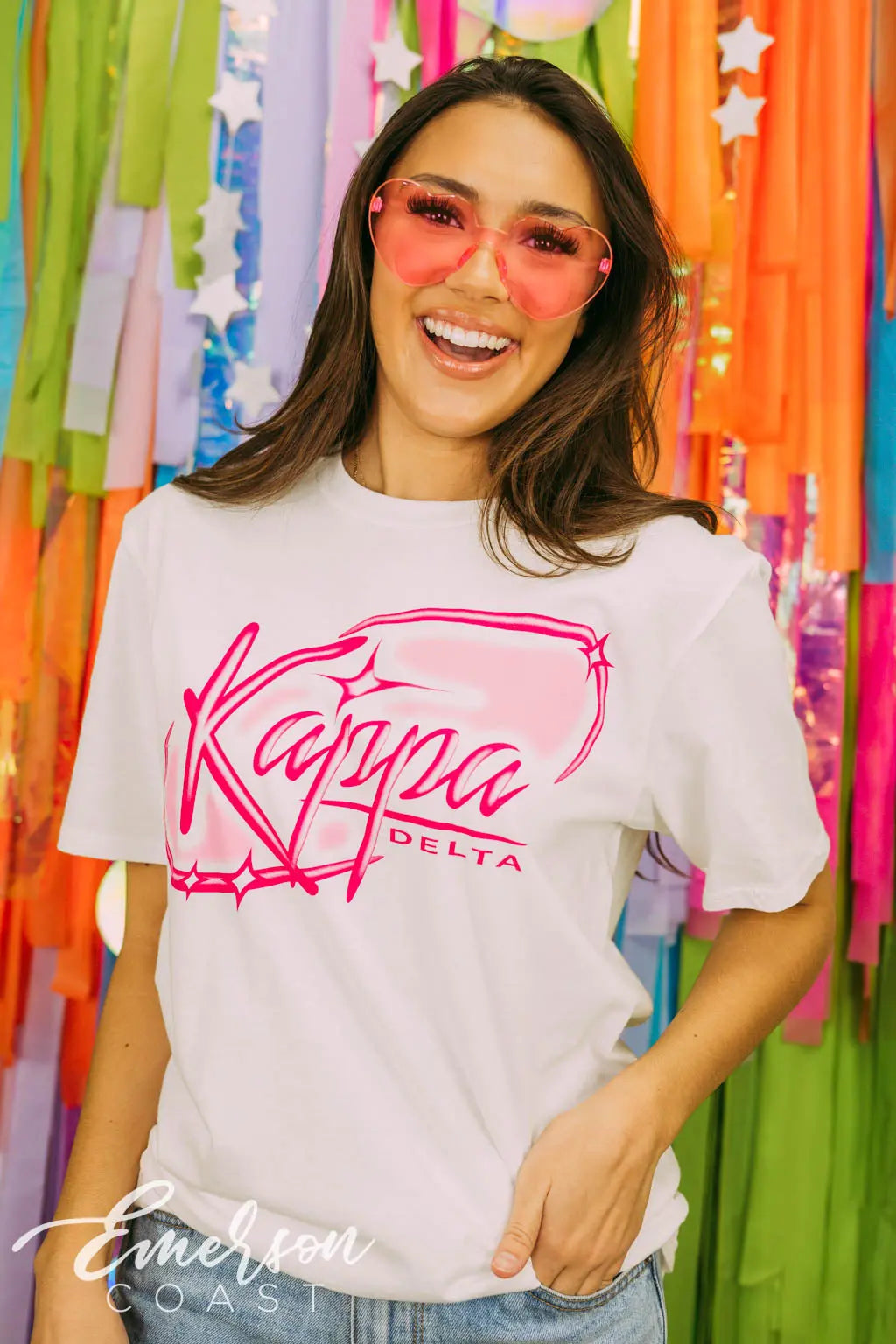 Kappa Delta Sparkle Airbrush Tshirt