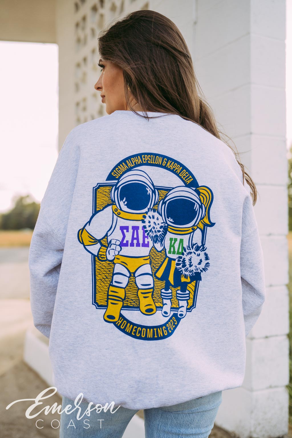 Kappa Delta Astronaut Cheerleaders Homecoming Crewneck