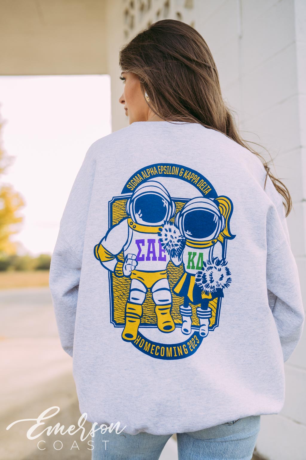 Kappa Delta Astronaut Cheerleaders Homecoming Crewneck