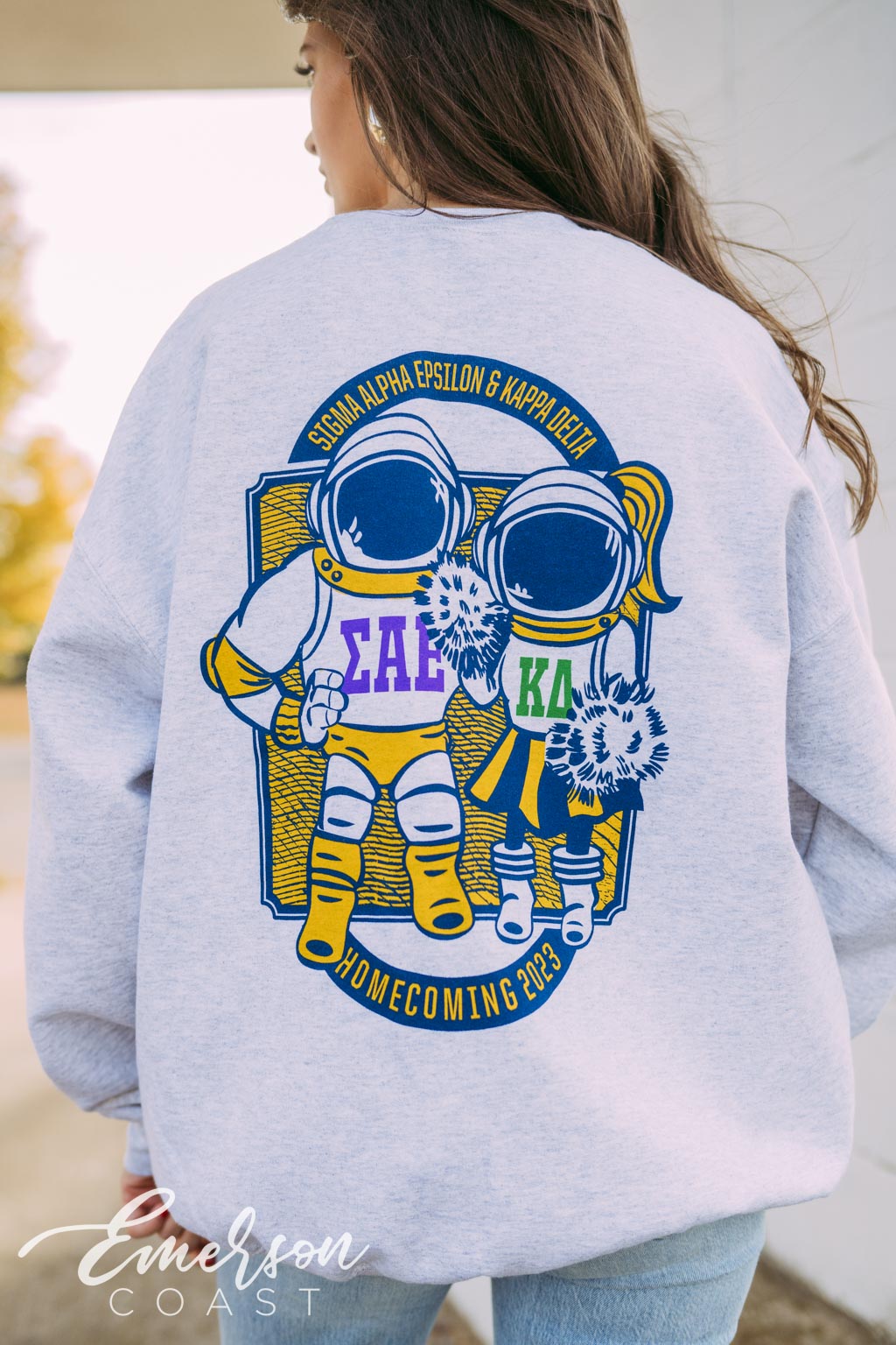 Kappa Delta Astronaut Cheerleaders Homecoming Crewneck