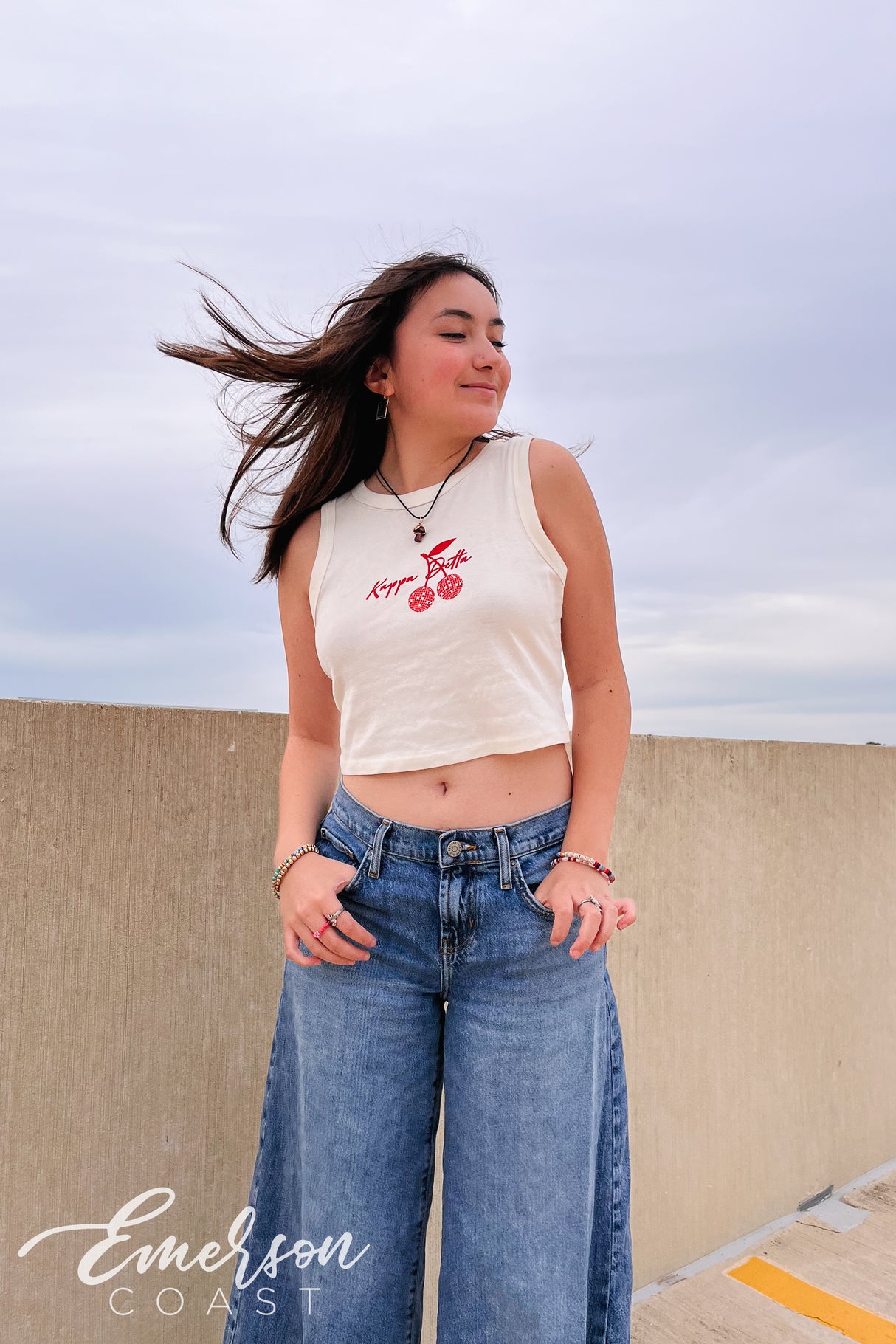 Kappa Delta Cherry Disco Baby Tank