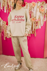 Kappa Delta Match Bow Sweat Set