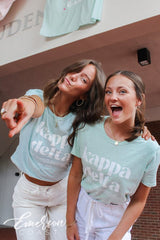 Kappa Delta Light Green Go Confidently Tee