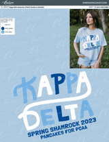 Kappa Delta Spring Shamrock Philanthropy Tshirt