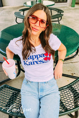 Kappa Kares Heart Balloons Baby Tee