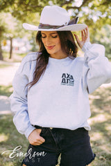 Delta Gamma Football Field Dad's Weekend Sweatshirt