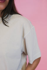 American Apparel Unisex Pique Mockneck Tee