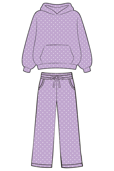 Lavender Polka Dot
