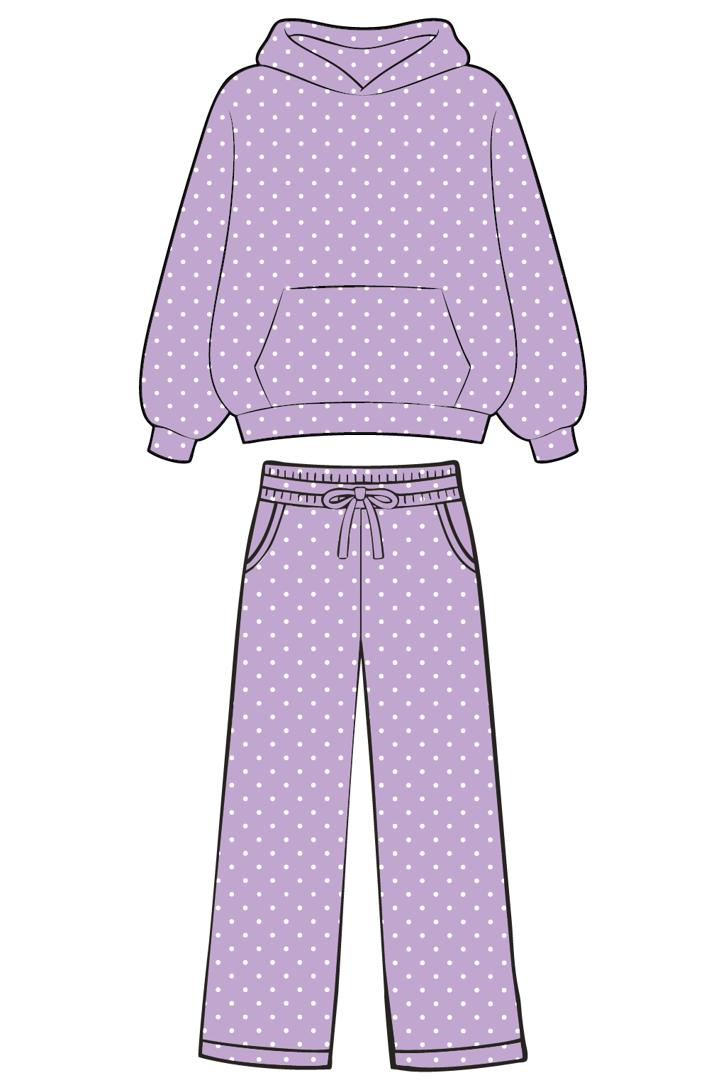 Lavender Polka Dot