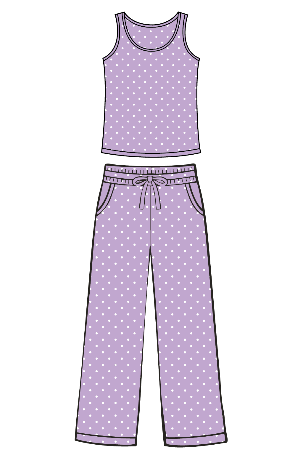 Lavender Polka Dot
