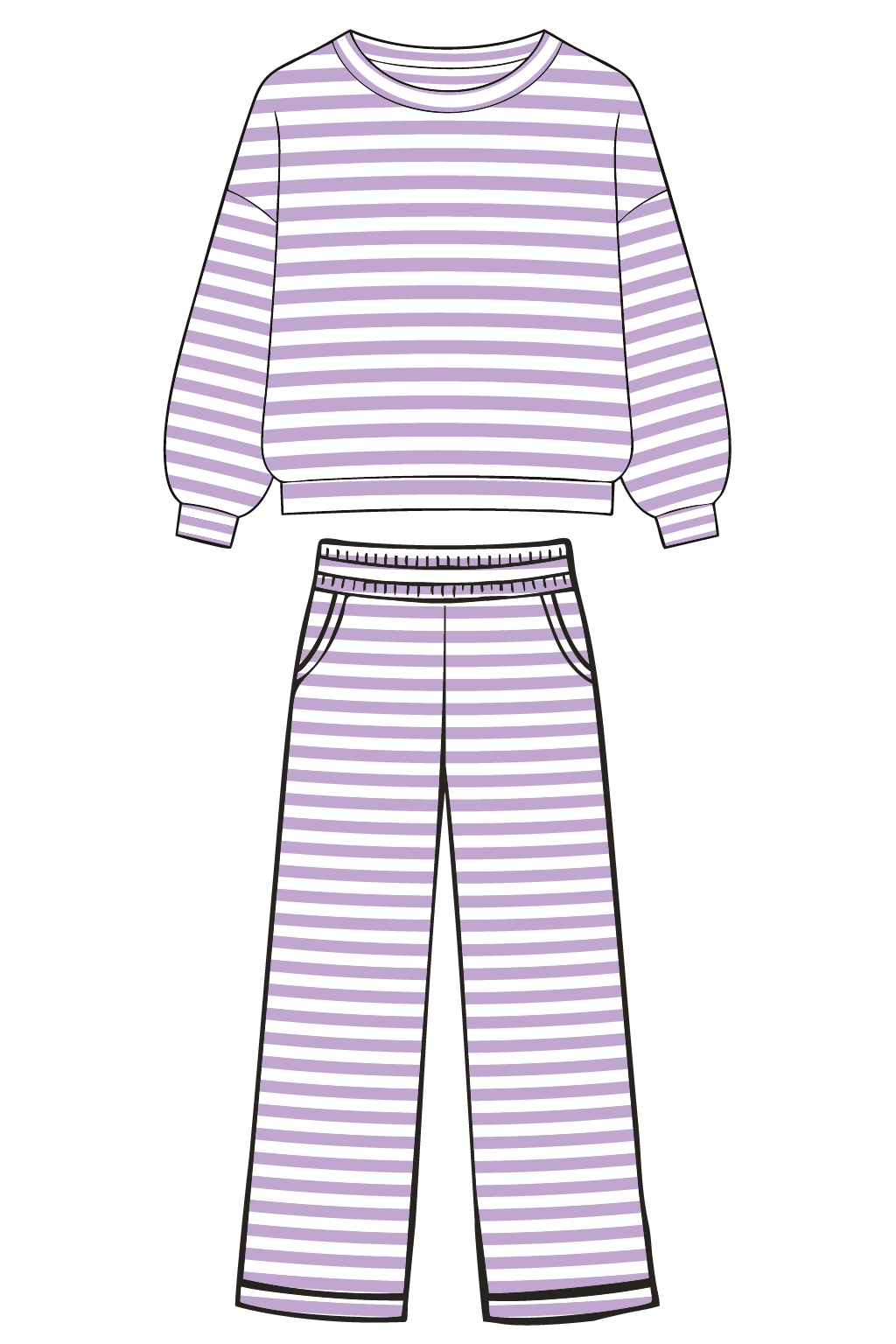 Lavender Striped