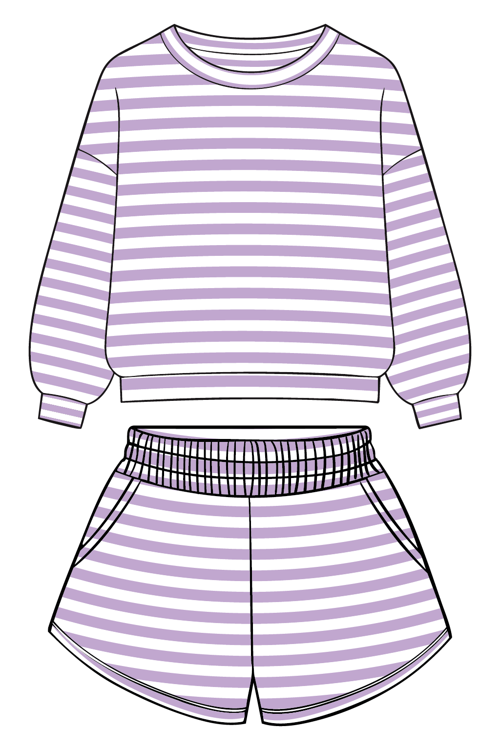 Lavender Striped