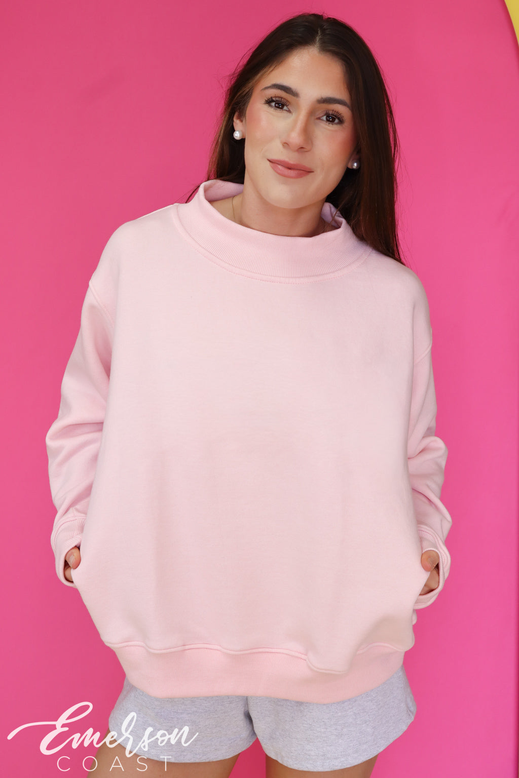 Emerson Coast Custom Mock Neck Sweatshirt