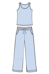 Lt Blue Polka Dot