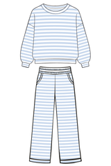 Lt Blue Striped