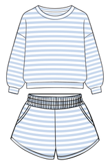 Lt Blue Striped