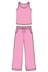 Lt Pink Polka Dot