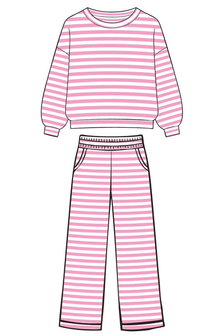 Lt Pink Striped