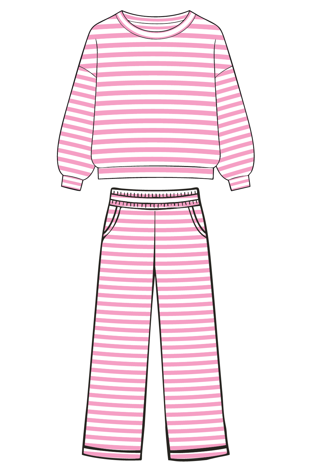 Lt Pink Striped