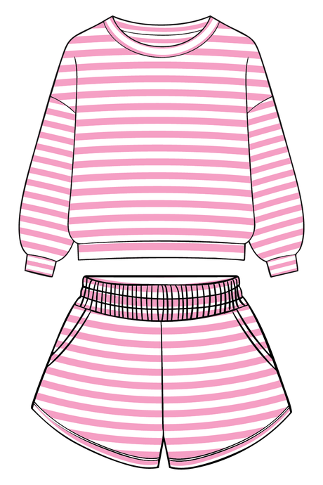 Lt Pink Striped