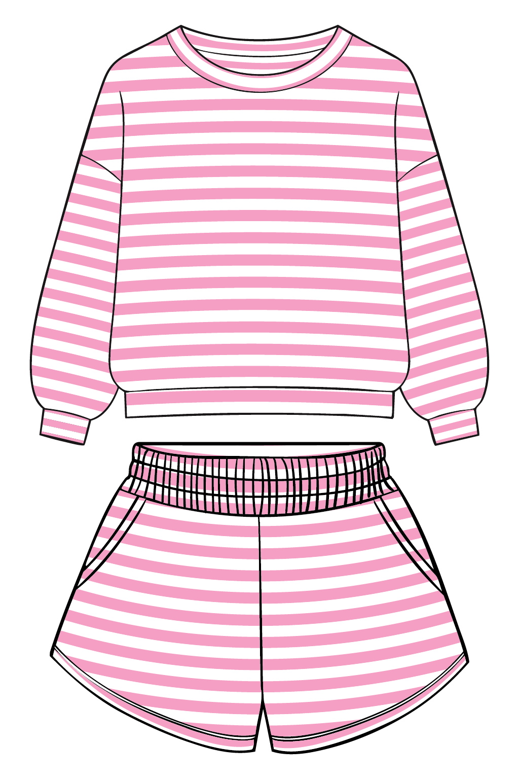 Lt Pink Striped