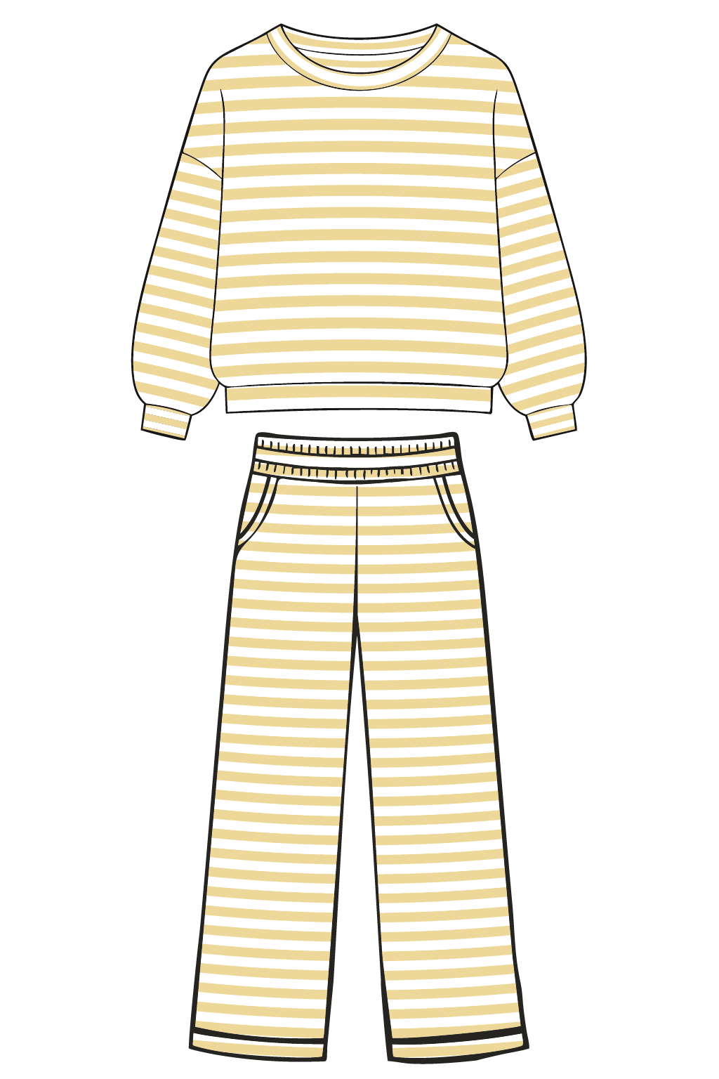 Lt Yellow Striped