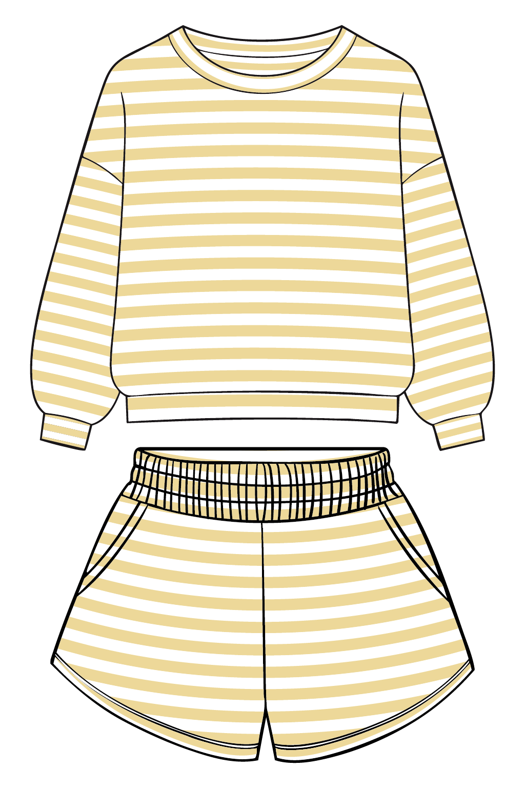 Lt Yellow Striped